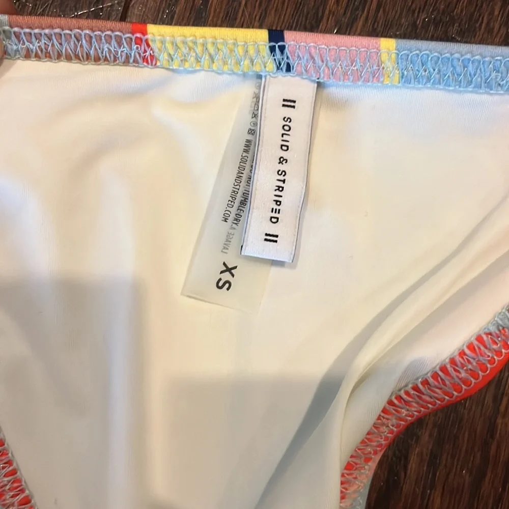 Solid & Striped Bikini Set - Picture 3 of 4